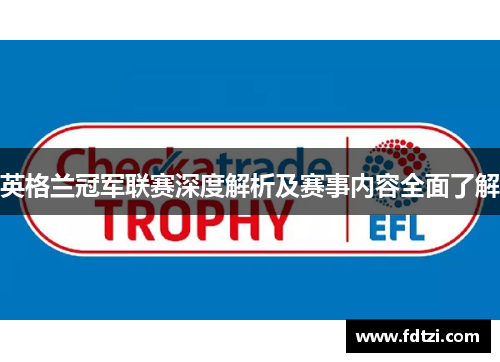 英格兰冠军联赛深度解析及赛事内容全面了解 英格兰冠军联赛深度解析及赛事内容全面了解