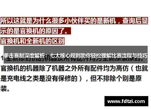 拳击赛制深度解析：七大核心规则助你轻松理解比赛流程与技巧